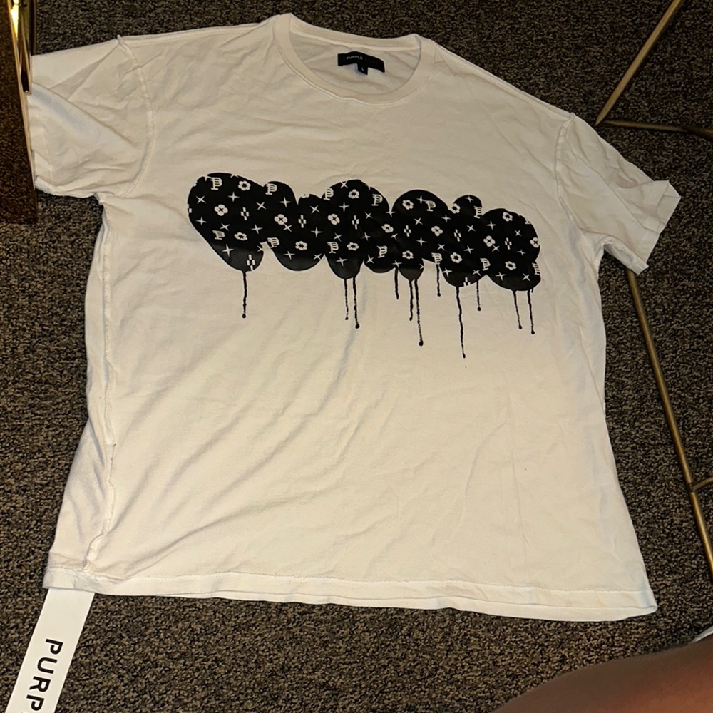 White Drip Graphic Tee